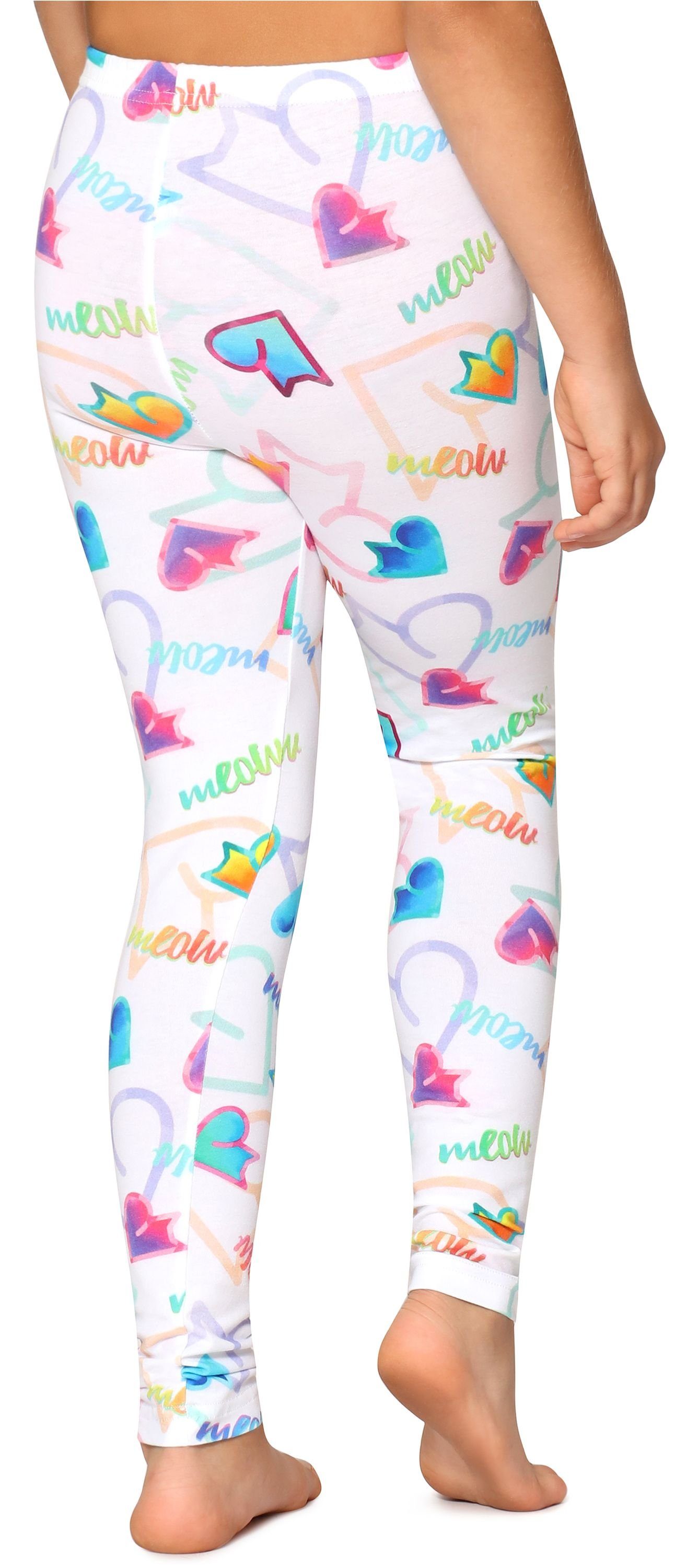 Merry Style Leggings Mädchen Lange Leggings aus Baumwolle MS10-337 (1-tlg) elastischer Bund