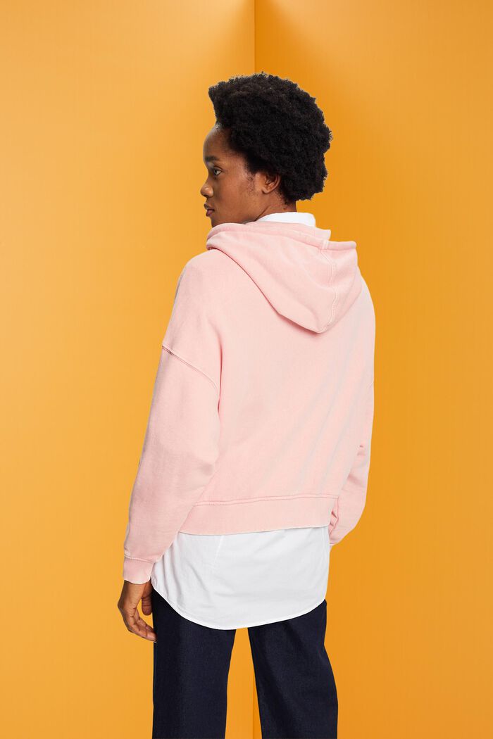 Hoodie mit verzierter Blume