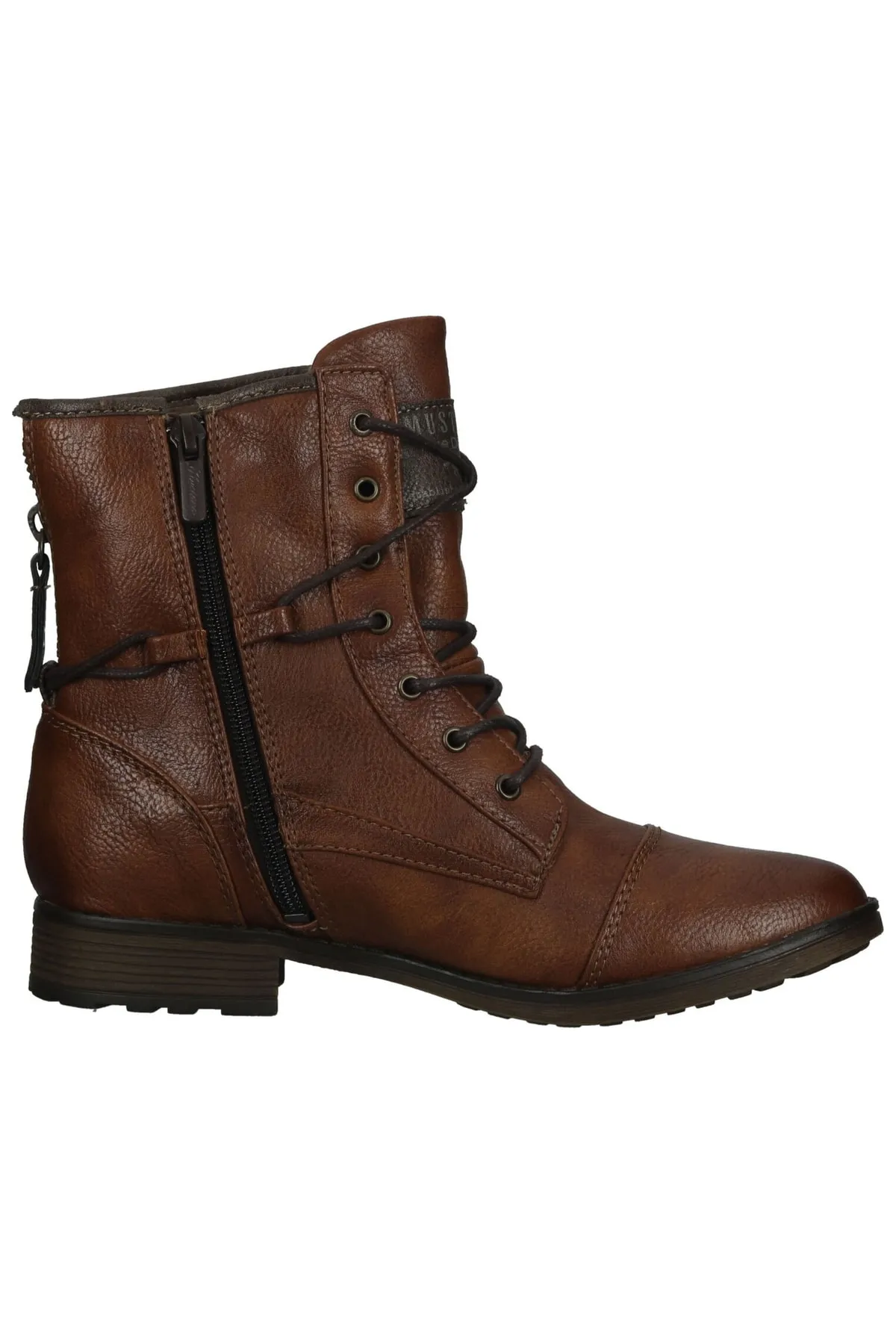 Mustang  Stiefelette - Braun - Blockabsatz