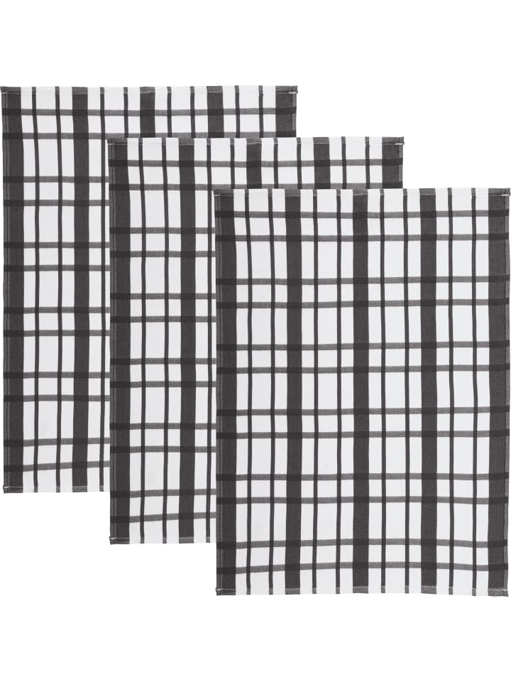 REDBEST Baumwolle Geschirrtuch 3er-Pack in grau günstig kaufen 50 x 70 cm