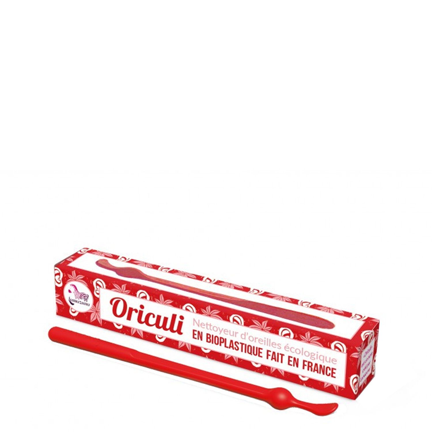 Lamazuna Oriculi en Bioplastique Nettoyeur d'Oreilles Rouge