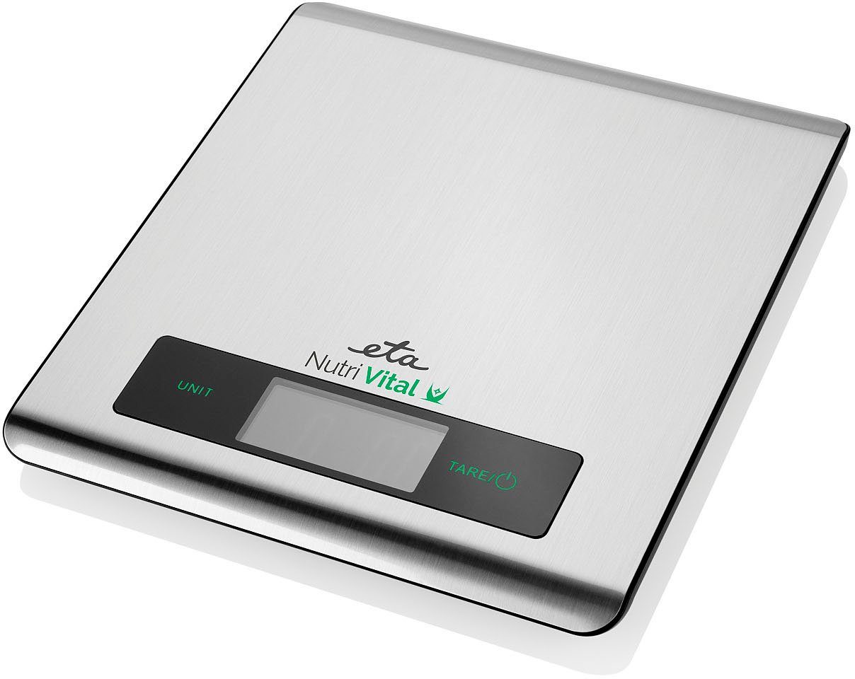 eta Küchenwaage ETA079090000, (1-tlg), Nutri Vital App, bis 5kg, Genauigkeit 1g, TARE
