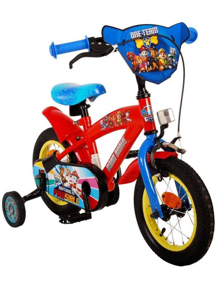 Volare Kinderfahrrad Paw Patrol für Jungen 12 Zoll Kinderrad in Rot/Blau 3 Jahre günstig kaufen onesize