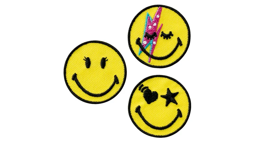 Mono Quick Bügelmotiv Midi Smiley© Rock