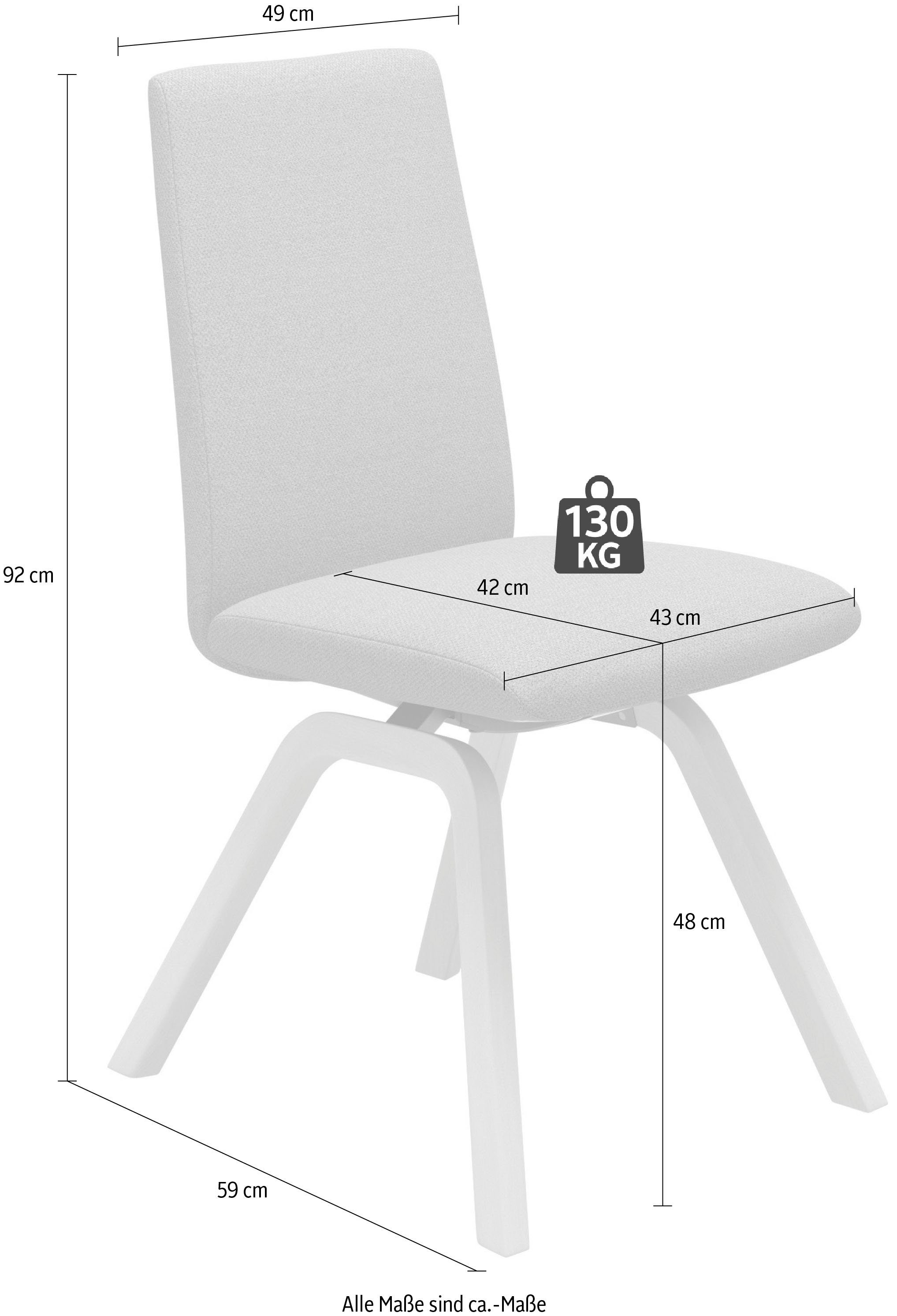 Stressless® Polsterstuhl Laurel, Low Back, Größe M, mit schräggestellten Beinen in Walnuss