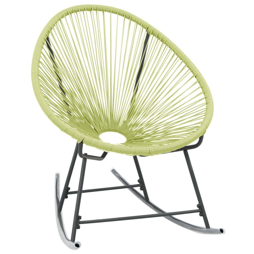 vidaXL Gartenstuhl Outdoor-Acapulco-Stuhl Poly-Rattan Grün (1 St)