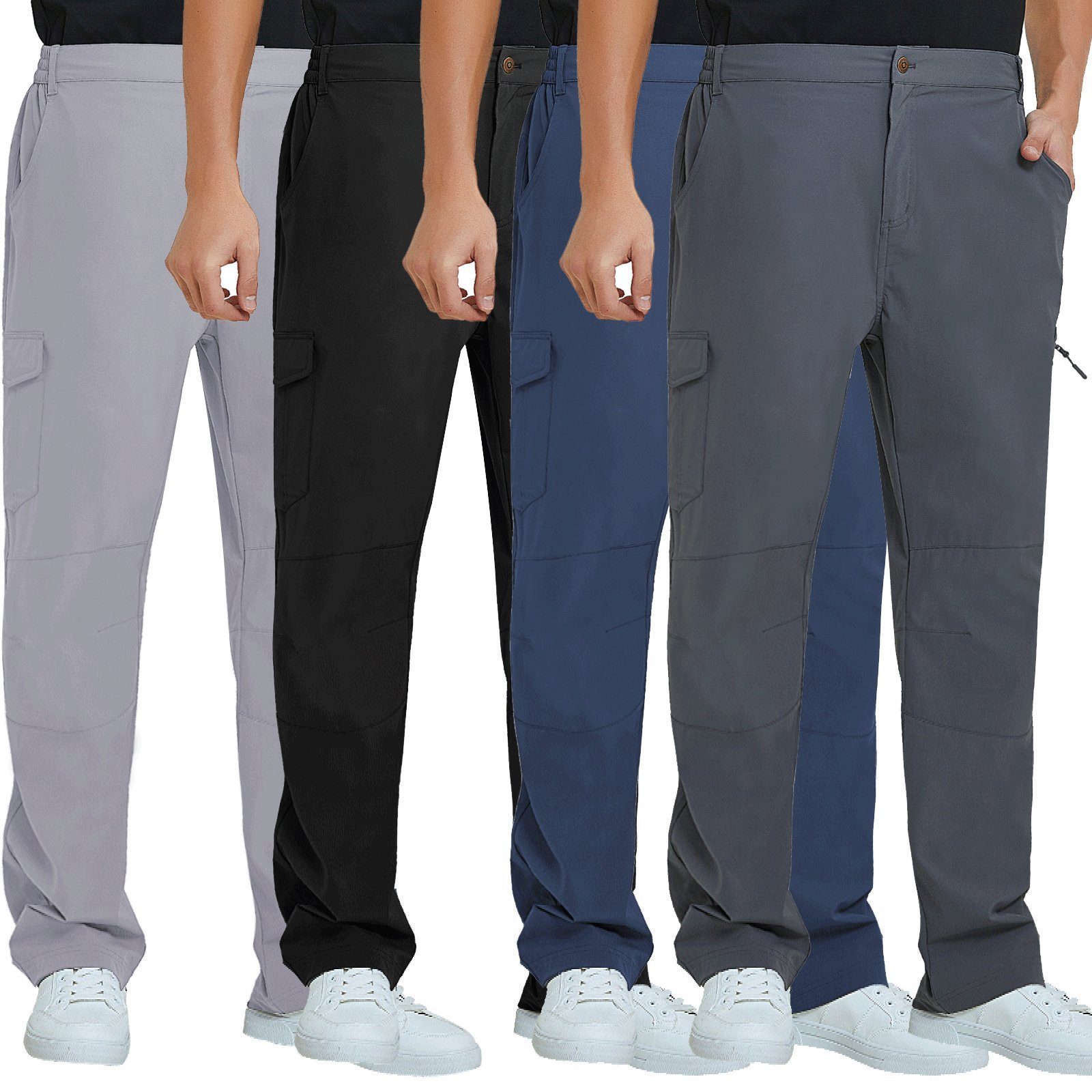 MEETYOO Softshellhose Herren Wasserdichte lange Hose (Wanderhose Bergsteigerhosen, Outdoor-Jagd, Camping, Klettern, Wandern, Reisen, Armee-Training) mit vier Taschen, abstoßen Flecken und Flüssigkeiten