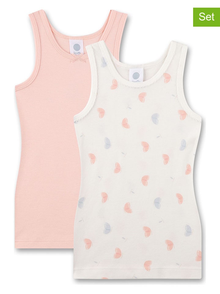 Sanetta 2er-Set: Hemdchen in Rosa/ Weiß günstig kaufen