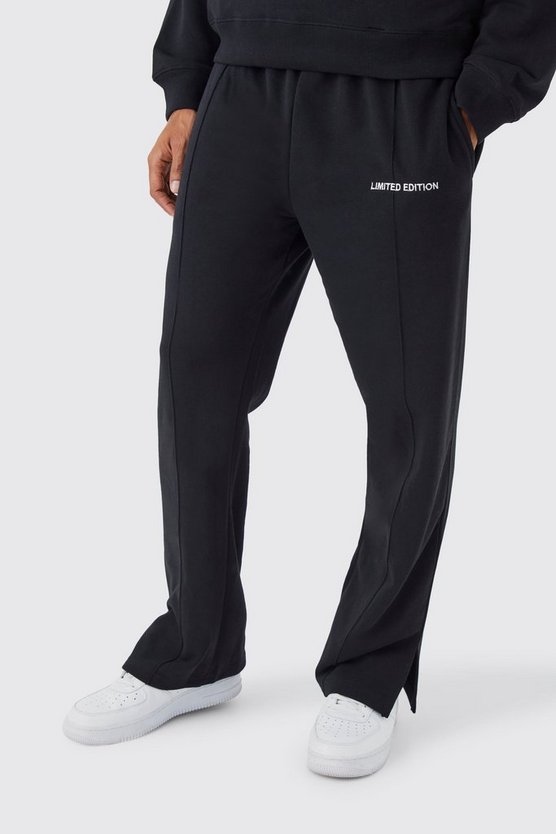 Lockere Jogginghose mit geteiltem Saum