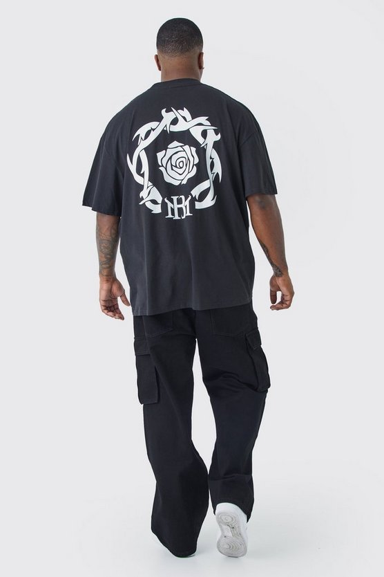 Plus lockere Cargo-Jeans