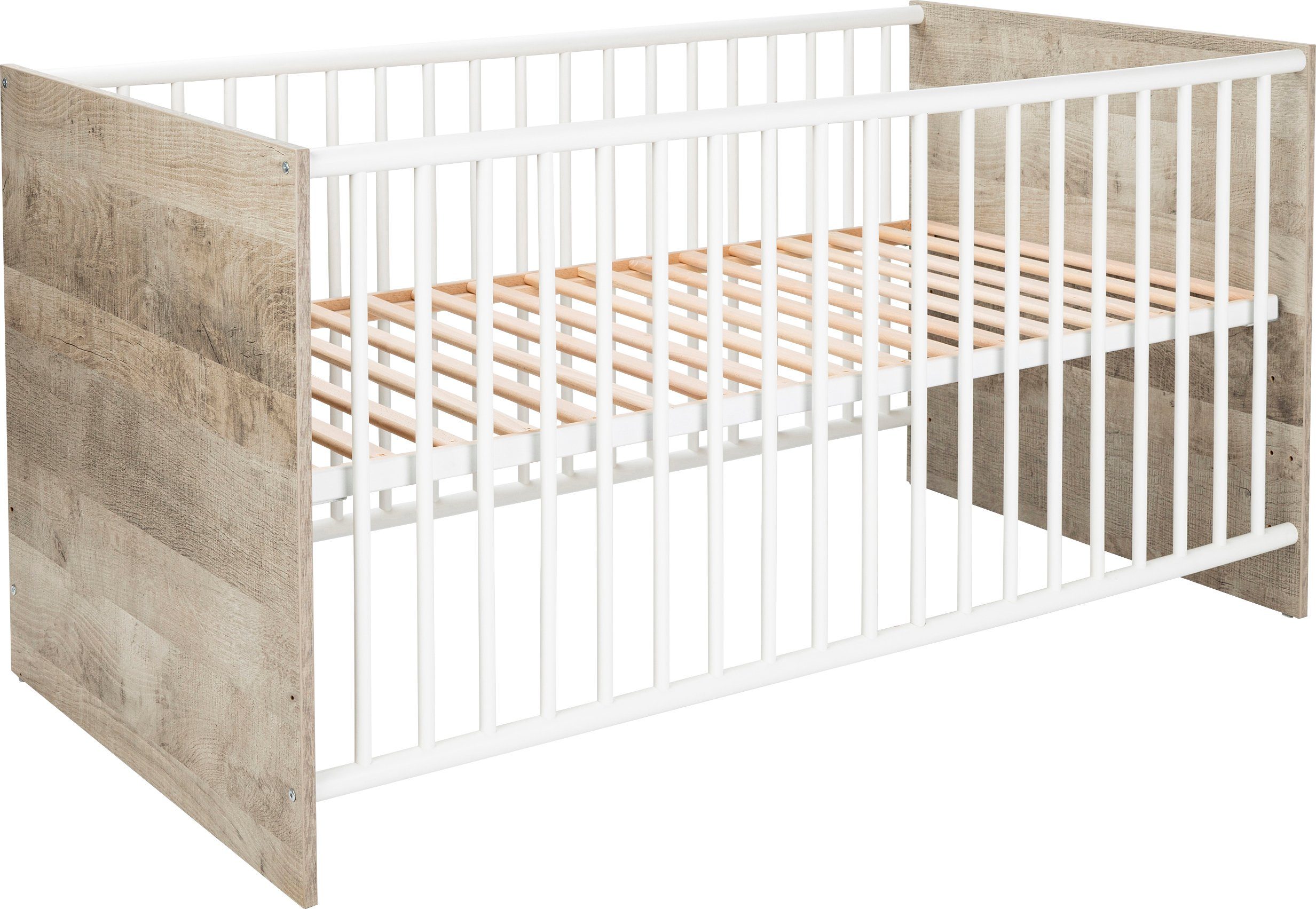 arthur berndt Babyzimmer-Komplettset arthur berndt Kilian, (Set, 5-St), Kleiderschrank, Kinderbett, Wickelkommode, Seiten und Wickelkomm-Regal