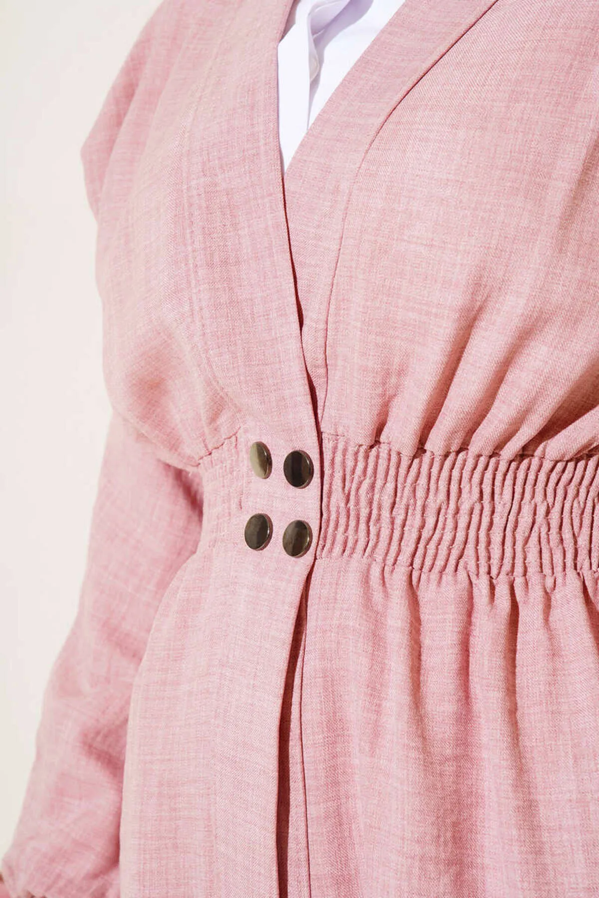 GÖKÇE CLOTHİNG  Cap & Abaya - Rosa - Basic