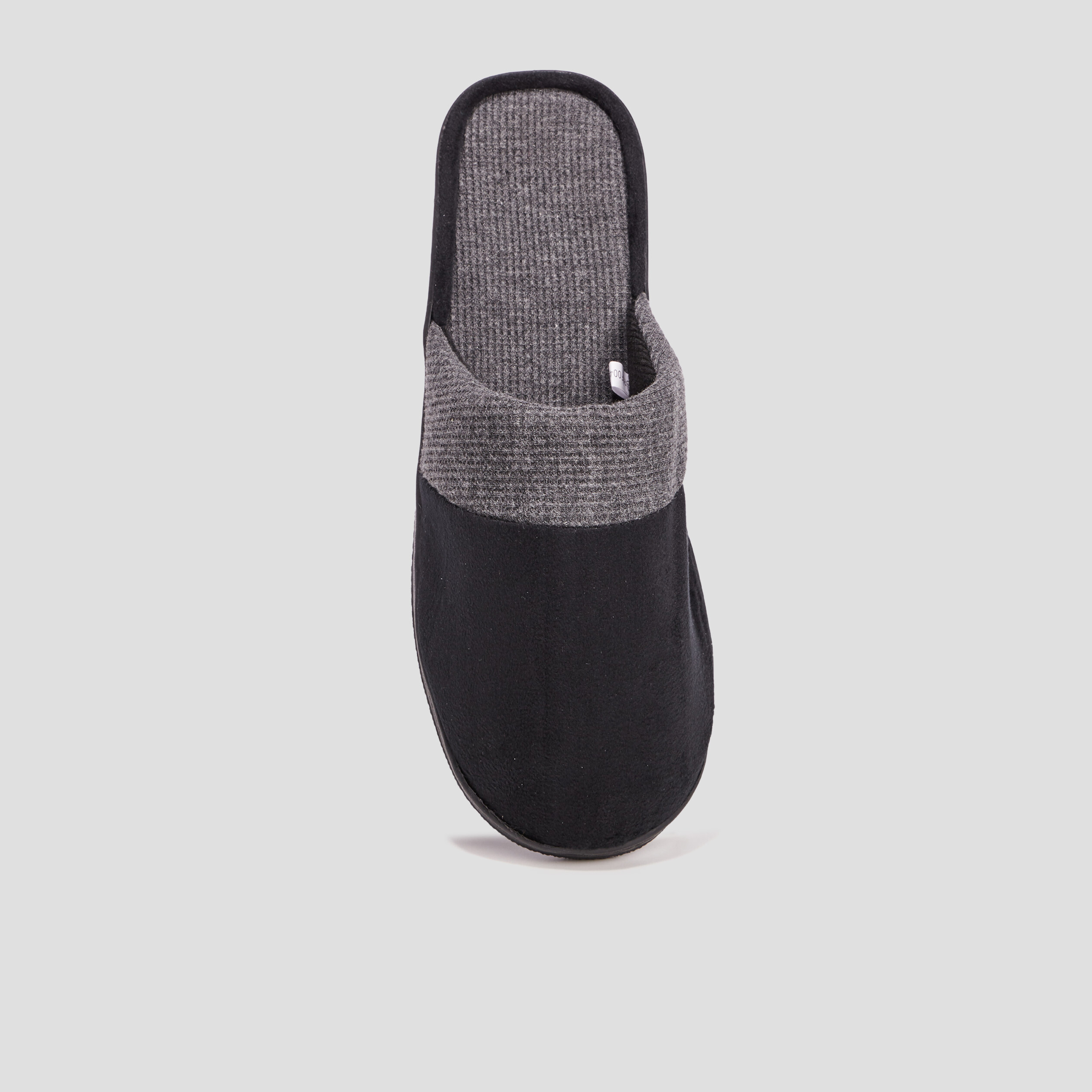 Chaussons mules mémoire de forme noir homme | La Halle