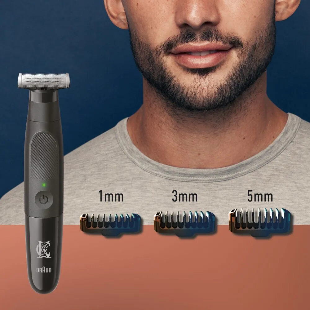 Gillette King C Style Master barberkniv + 3 patroner