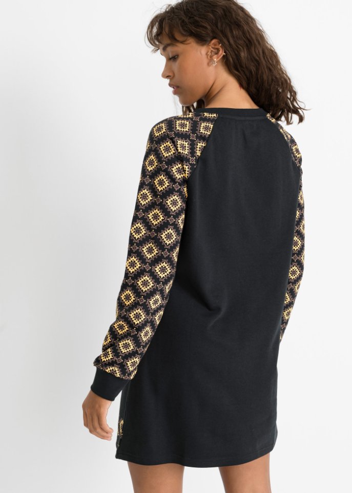 Sweatkleid mit Druck