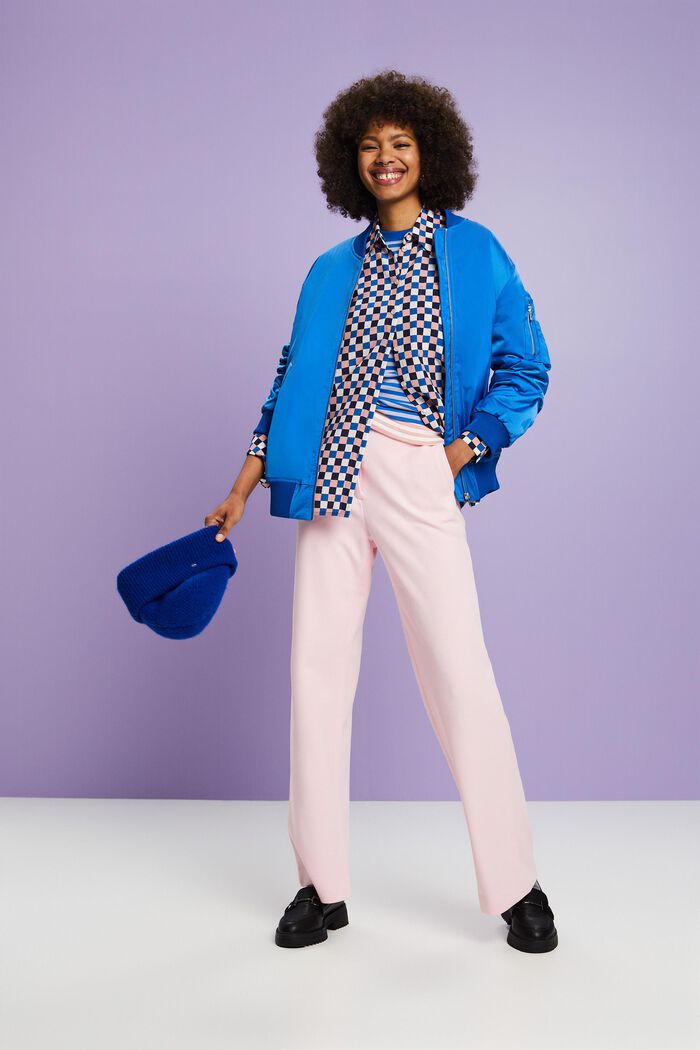 Bedruckte Seidenbluse