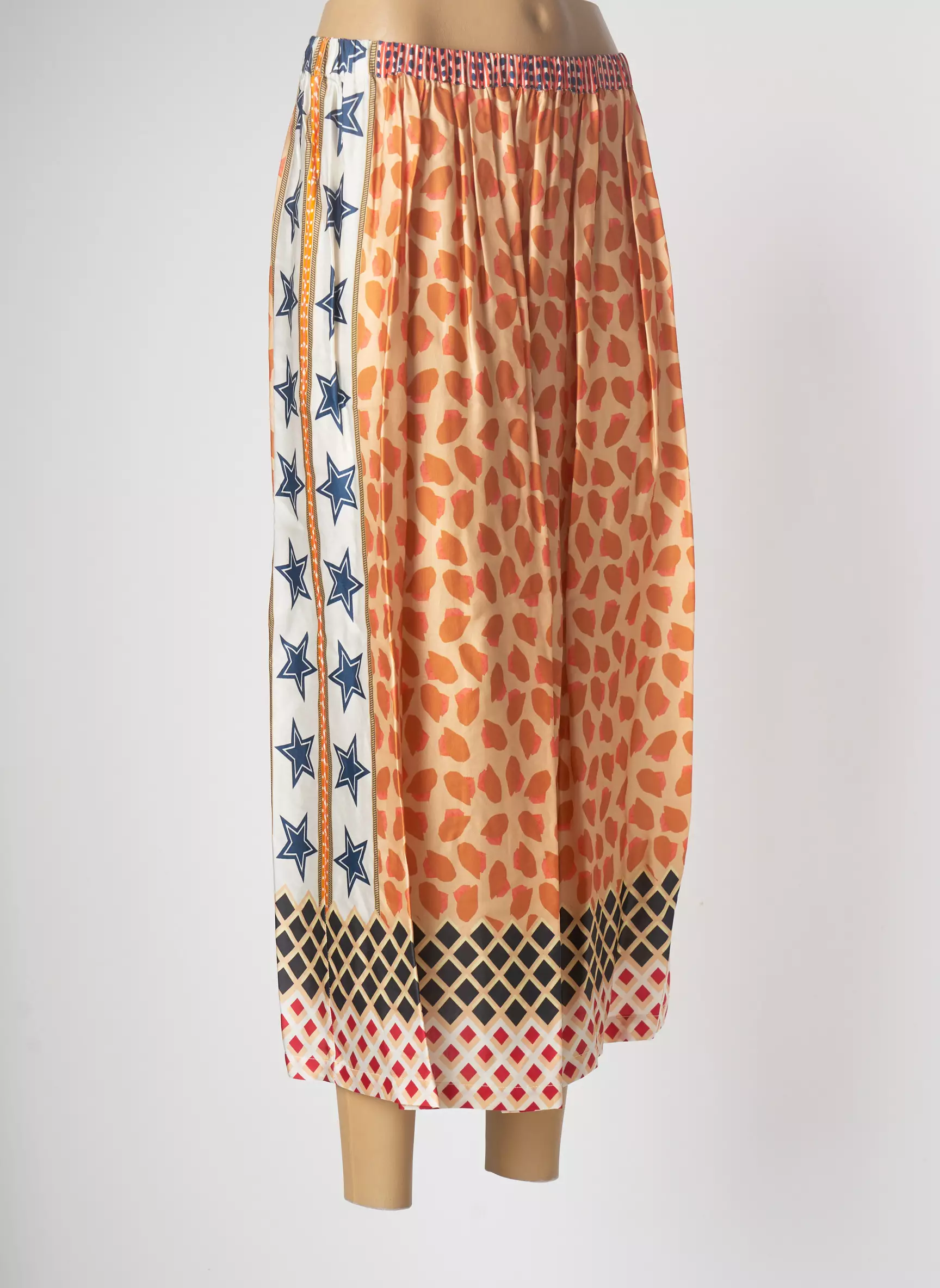 Me369 Jupes Longues Femme couleur orange