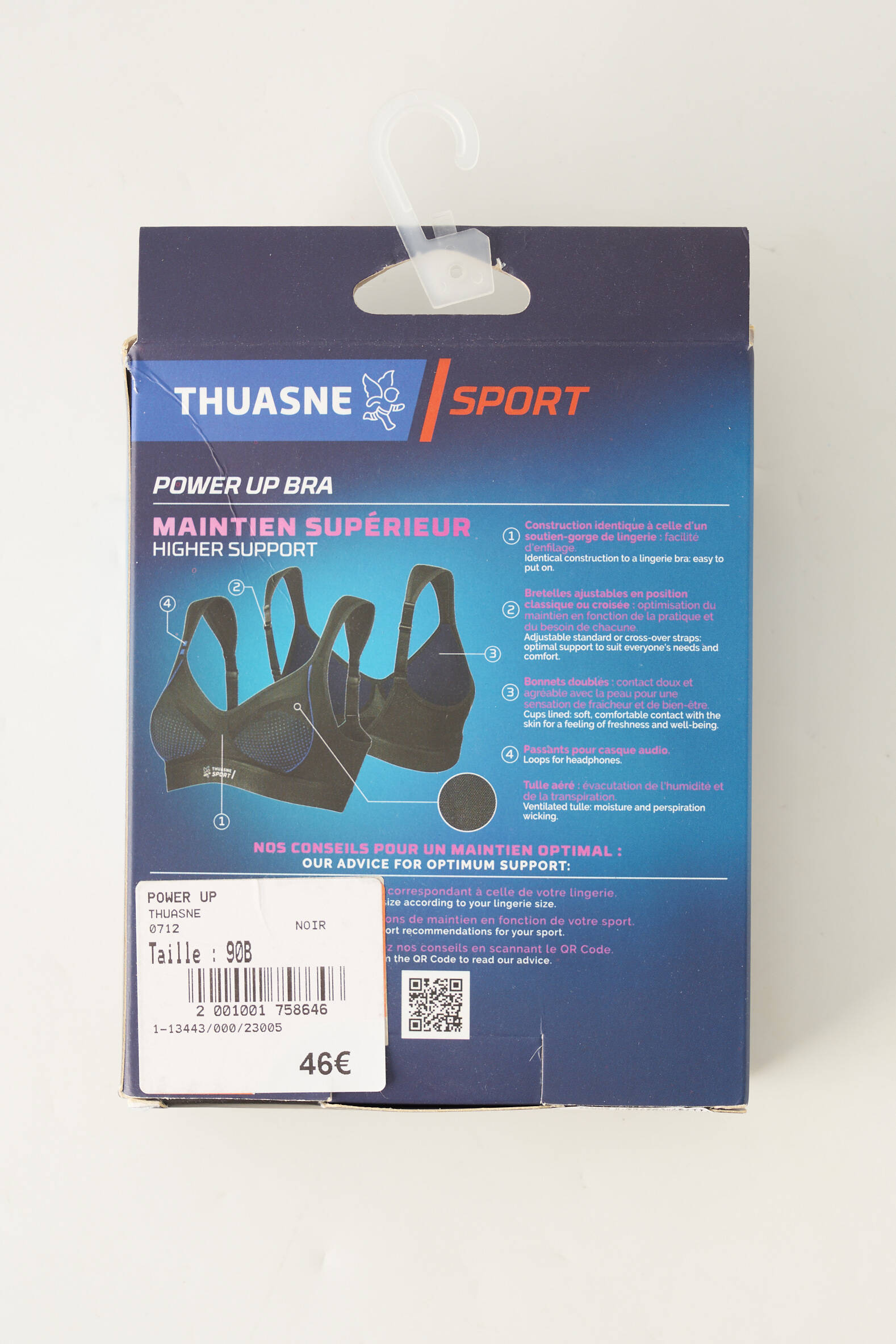 Thuasne Sport Soutien Gorges Femme couleur noir