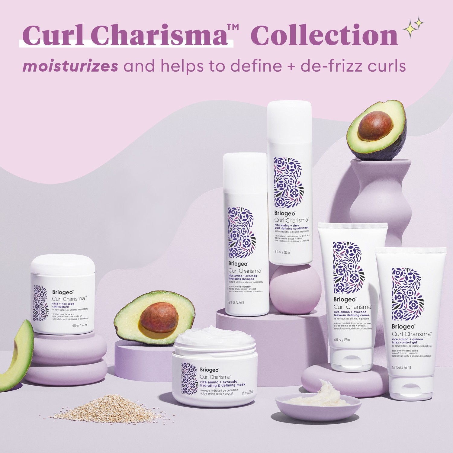 Rice Amino + Avocado Leave-In Defining Crème