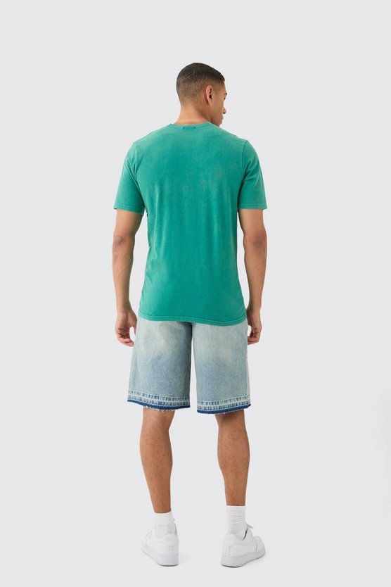 Man Roman Washed Crew Neck T-shirt