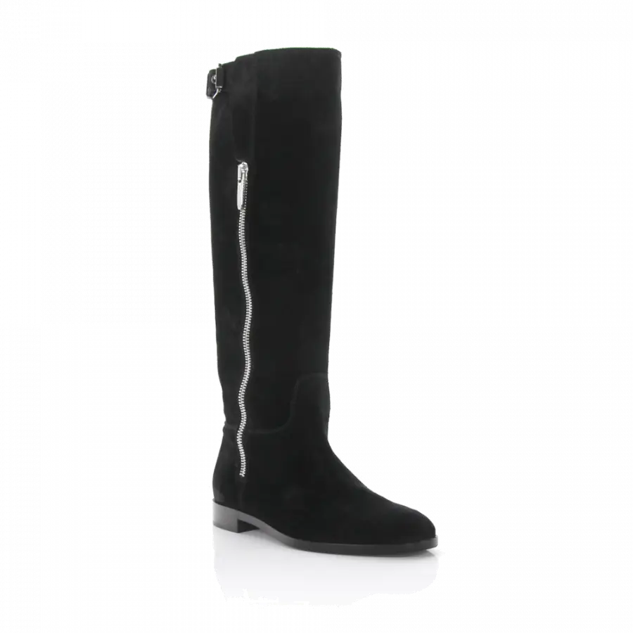 Sergio Rossi - Stiefel Zierschnalle schwarz - schwarz