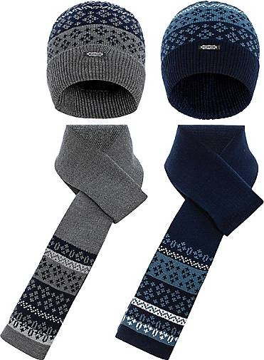 Cipo & Baxx Strickset (4-tlg.) mit aufwendigem Strickmuster