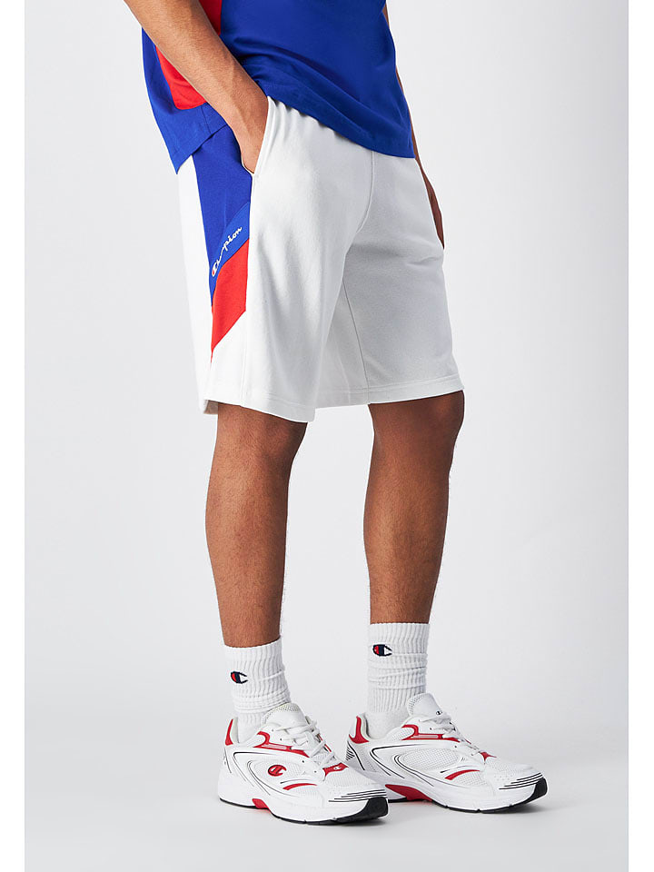 Champion Shorts in Weiß/ Dunkelblau/ Rot günstig kaufen