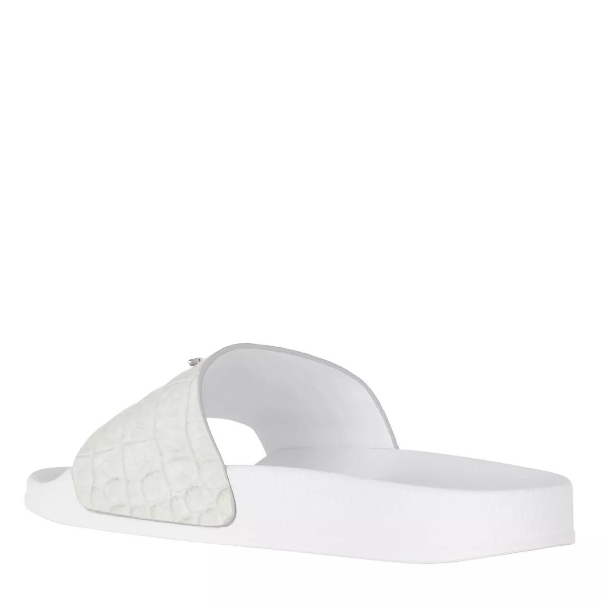 GIUSEPPE ZANOTTI Klassische Slipper weiss Slide