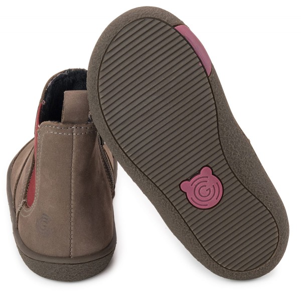 Groundies Kids ~ Everyday Chelsea GK2 ~ Taupe/Red