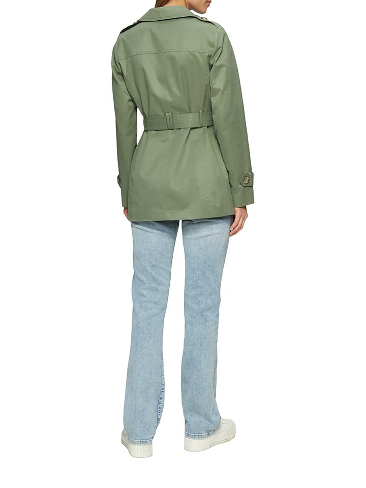 s.Oliver Trenchcoat in Grün günstig kaufen