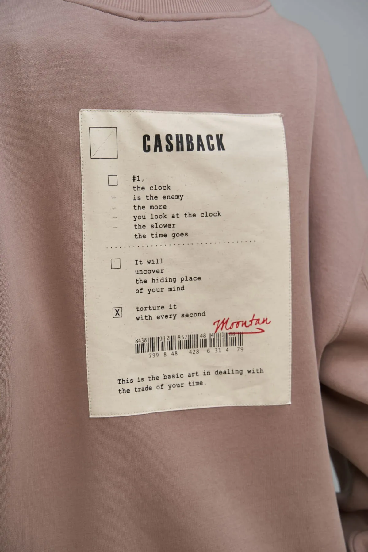 MAİ COLLECTİON  Cashback Taupefarbenes Oversize-Sweatshirt