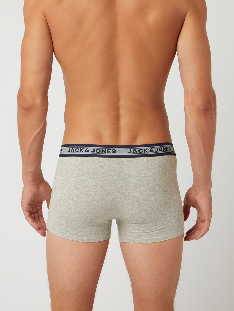 Trunks mit Stretch-Anteil im 5er-Pack in dunkelgrau meliert