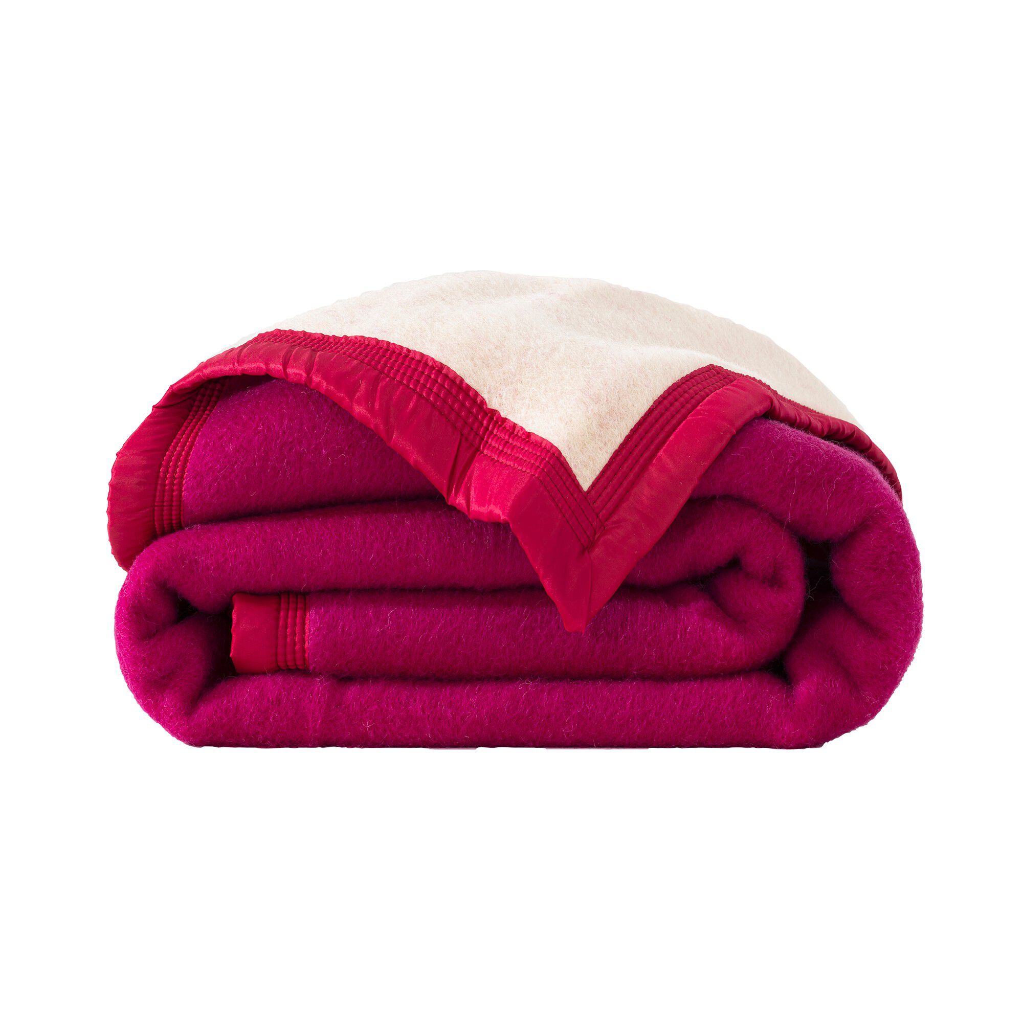 Couverture bicolore laine 800g/m2