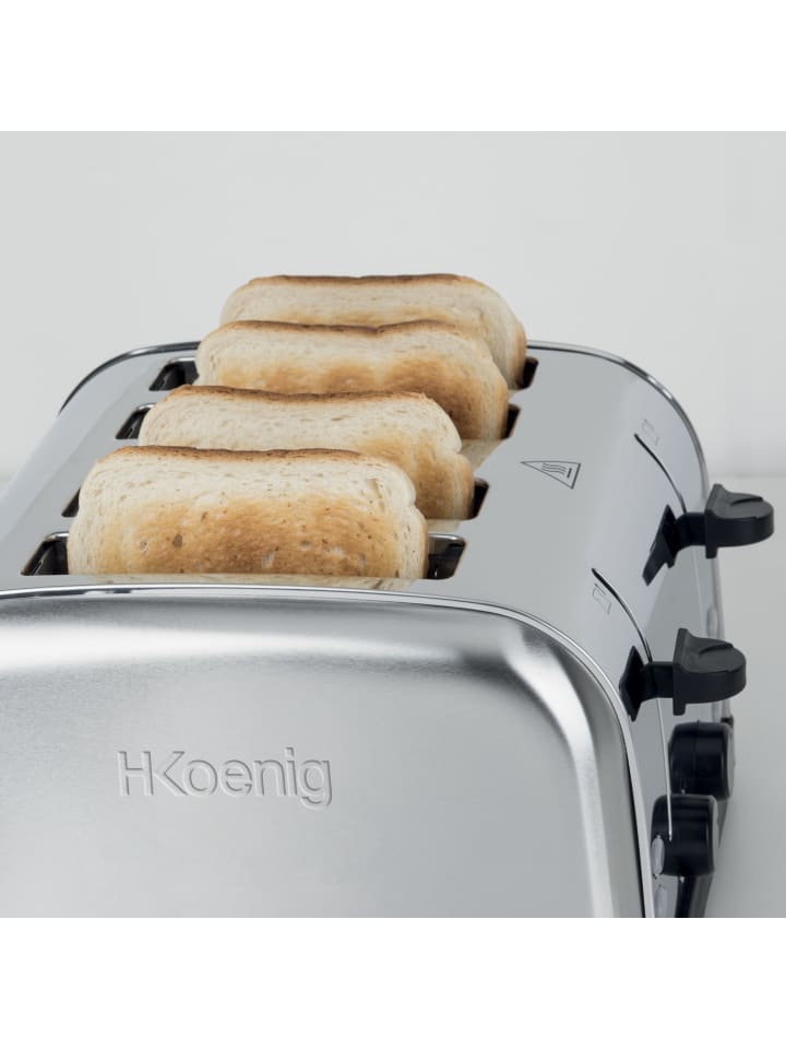 HKoenig Toaster TOAS14 in Silber günstig kaufen onesize