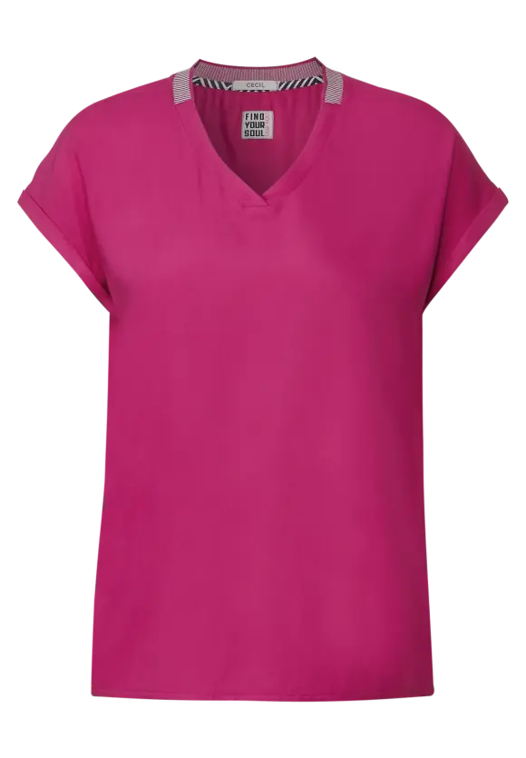 CECIL Bluse mit Rippdetail