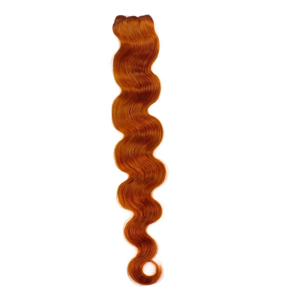 hair2heart Extensions Tissage cheveux naturels #130 Rouge cuivré 100g extensions