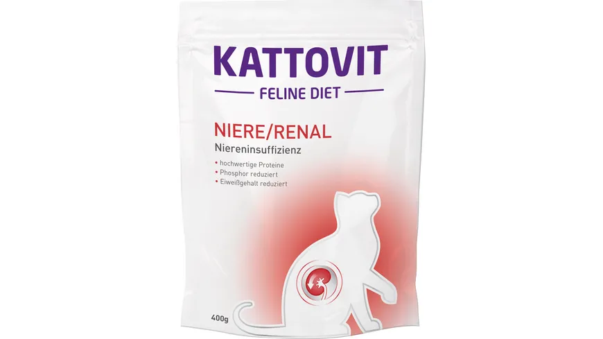 Kattovit Katzentrockenfutter Feline Niere/Renal 400 g