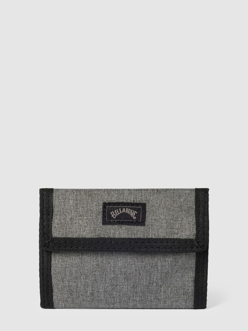 Portemonnaie mit Label-Details Modell 'TRIBONG LITE' in mittelgrau meliert