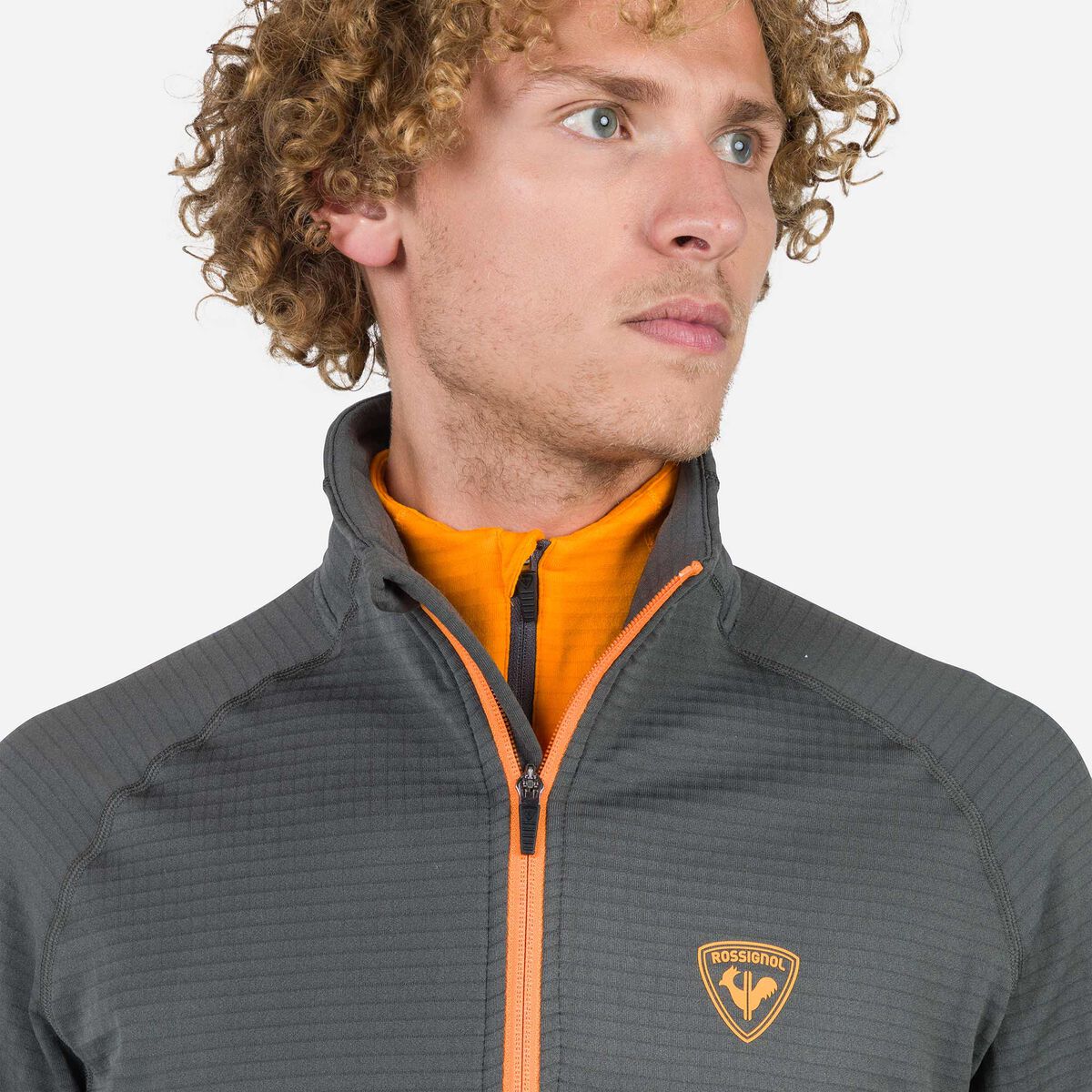 Herrenfleecejacke mit durchgehendem Reißverschluss Blackside