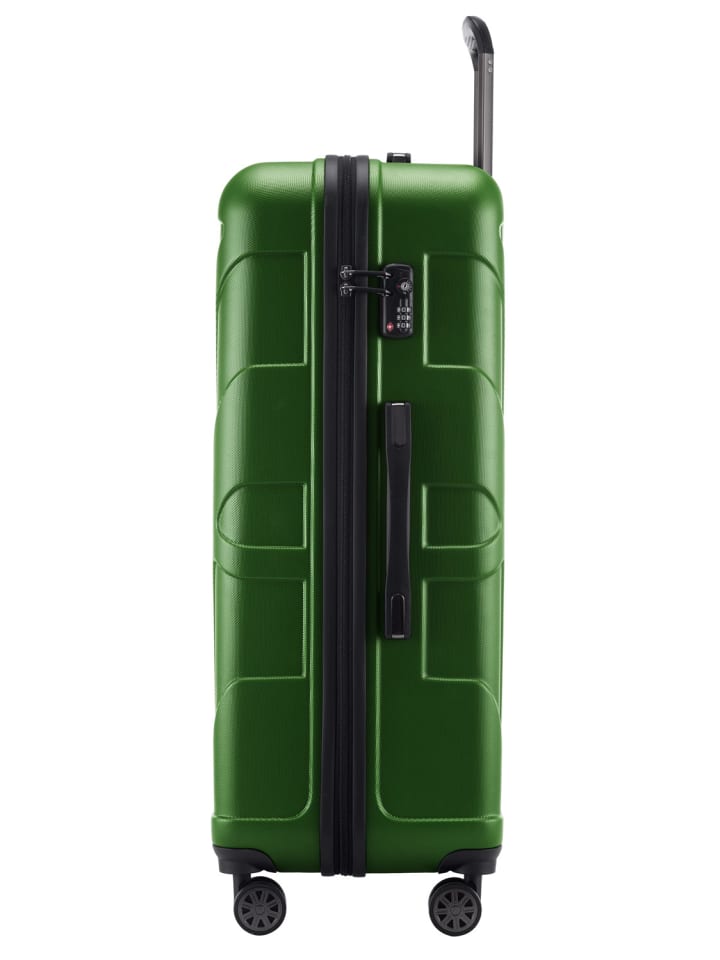 suitline Großer Reisekoffer erweiterbar XL Koffer 4 Rollen TSA 110 L in Grün günstig kaufen L