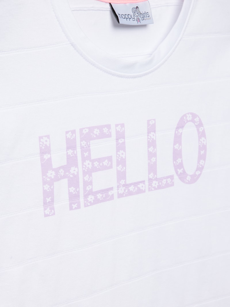 T-Shirt mit Motiv-Print in hellrosa