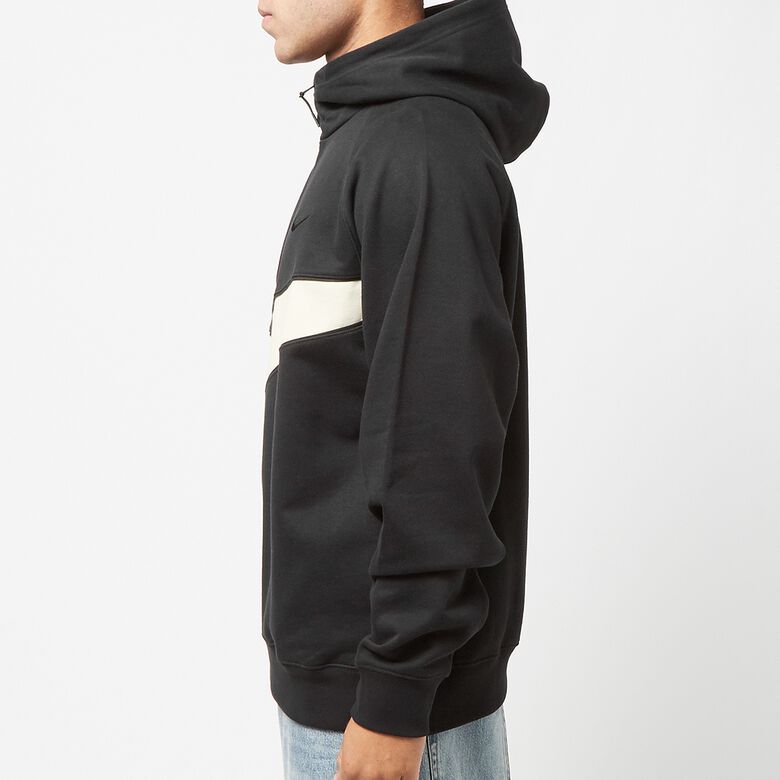 NIKE Swoosh Half-Zip Fleece Hoodie black