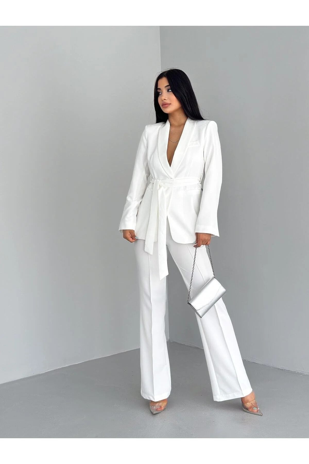 ZF BUTİK  Set aus Jacke und Hose mit Gürtel