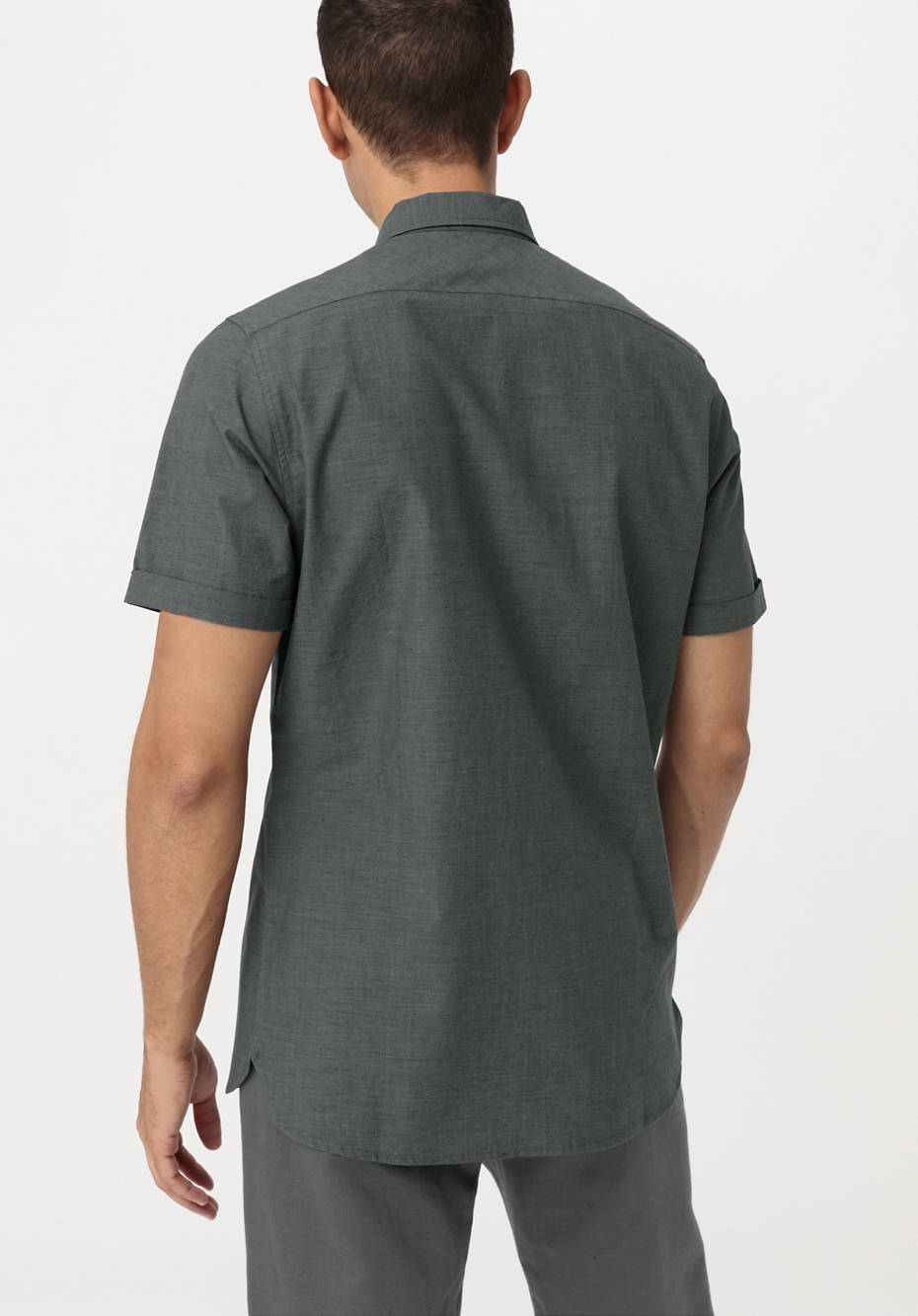 Kurzarm-Hemd Regular Fit aus Bio-Baumwolle mit Hanf und Yak