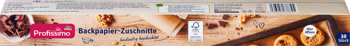 Backpapier Zuschnitte, 30 St