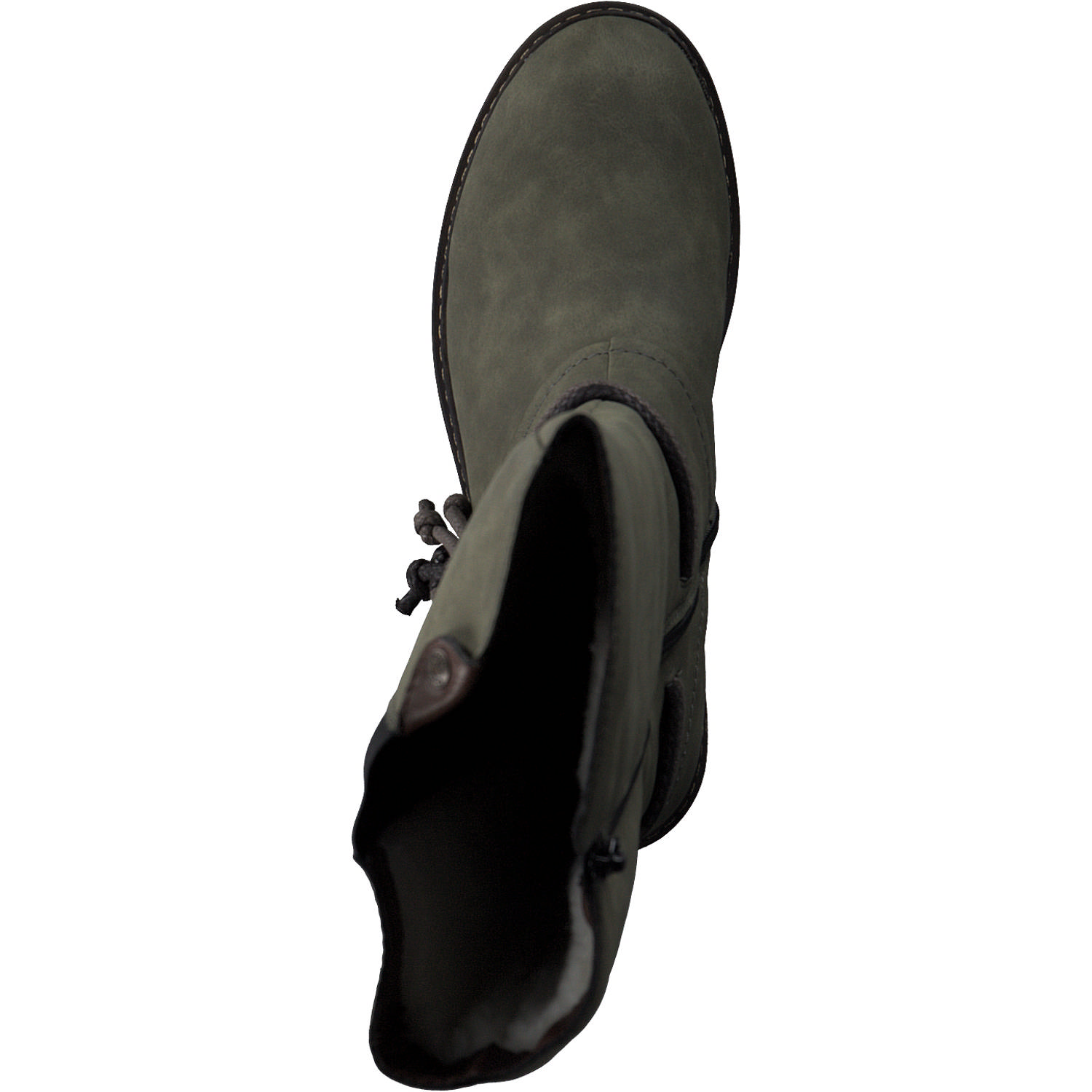 Rieker Z4774, Overknee-Stiefel, Damen, Grün