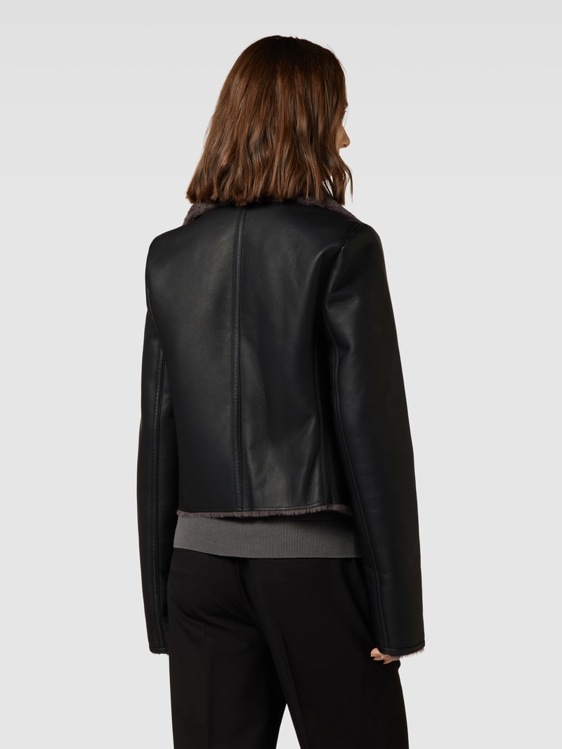 Jacke in Leder-Optik Modell 'CADI' in schwarz