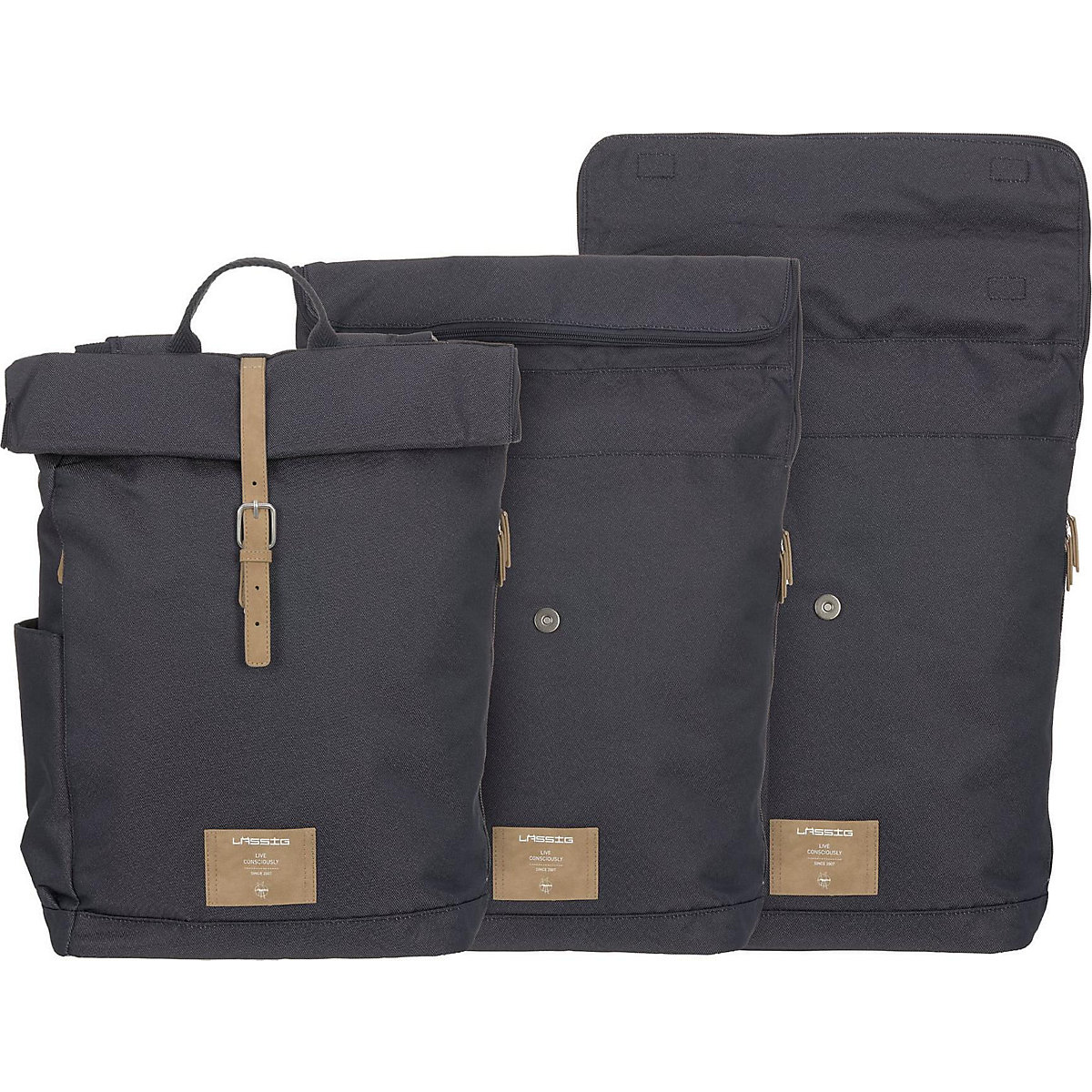 Wickelrucksack Rolltop denim blue, inkl. Zubehör & Wickelunterlage