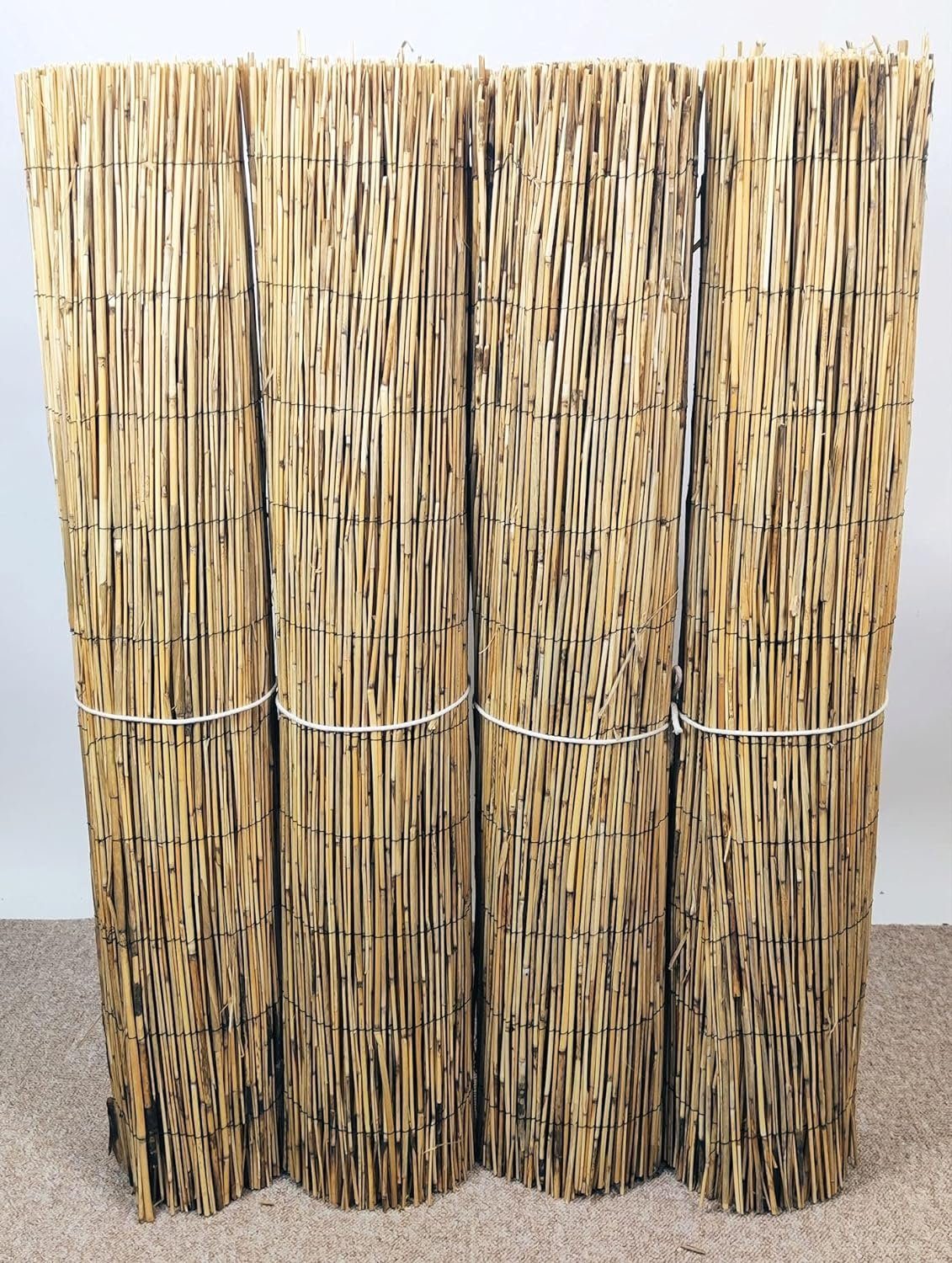 Rattani Weidenzaun 20 Meter (4x5) Schilfrohrzaun, Sichtschutzmatte, Schilfrohrmatte H 100