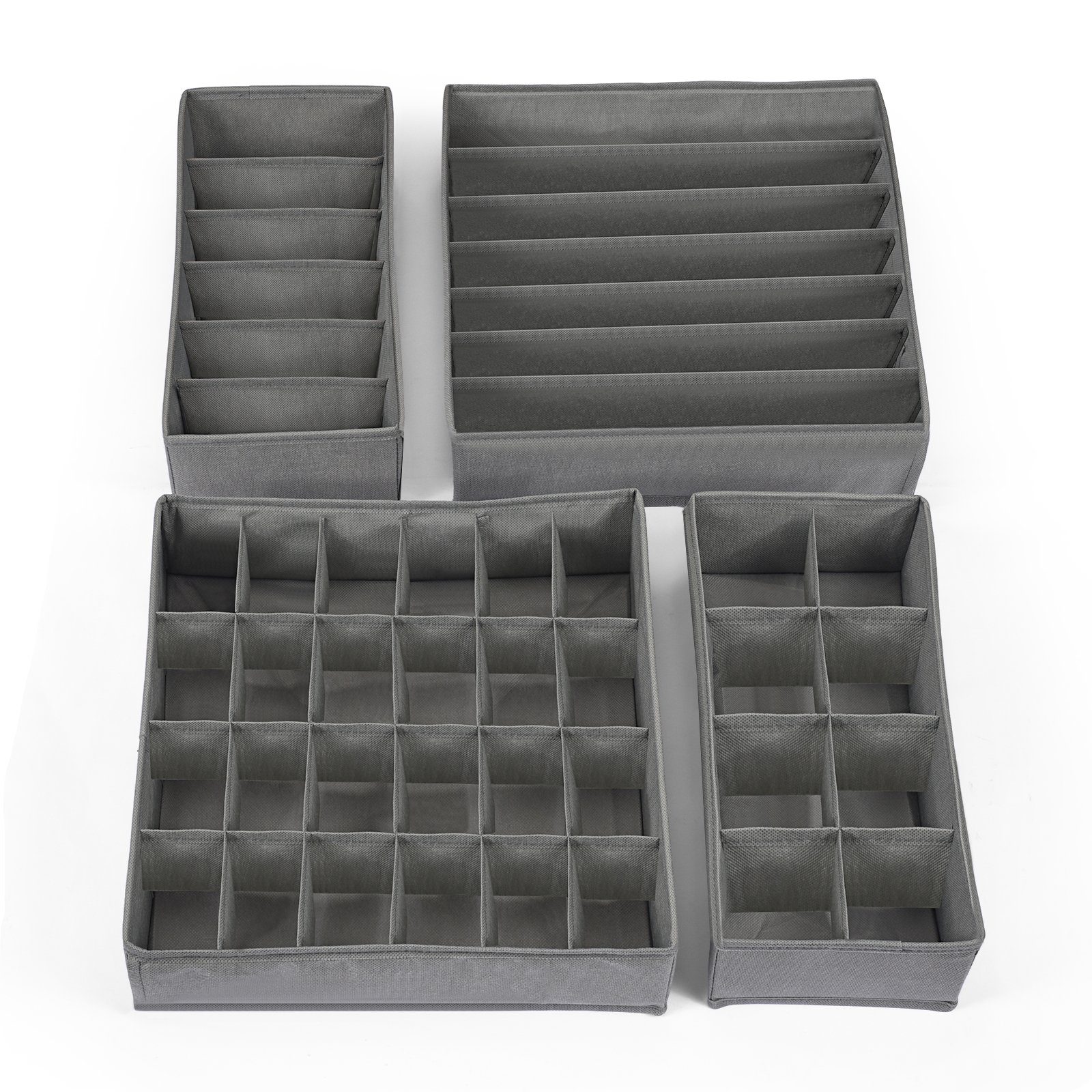 Hansiro Aufbewahrungsbox Faltbare Aufbewahrungsbox für Unterwäsche und Socken (4 St)